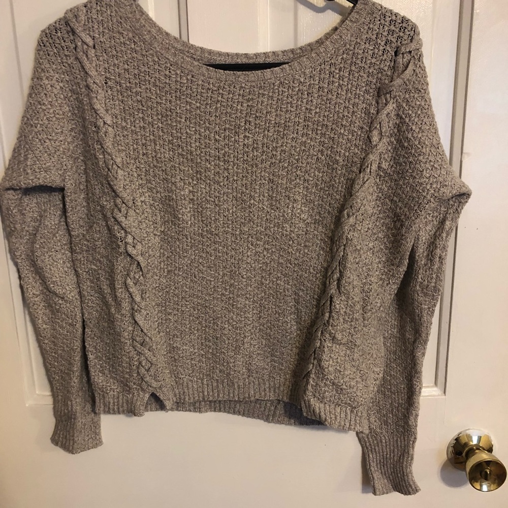 american eagle cropped sweater